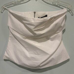 Zara Crop Top - White - Size M